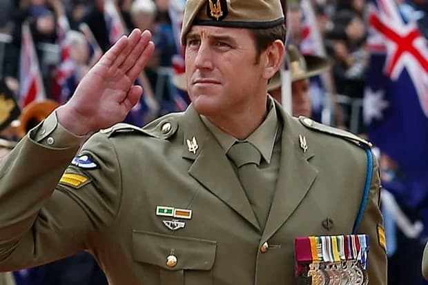 Ben Roberts-Smith at the Victoria Cross ceremony